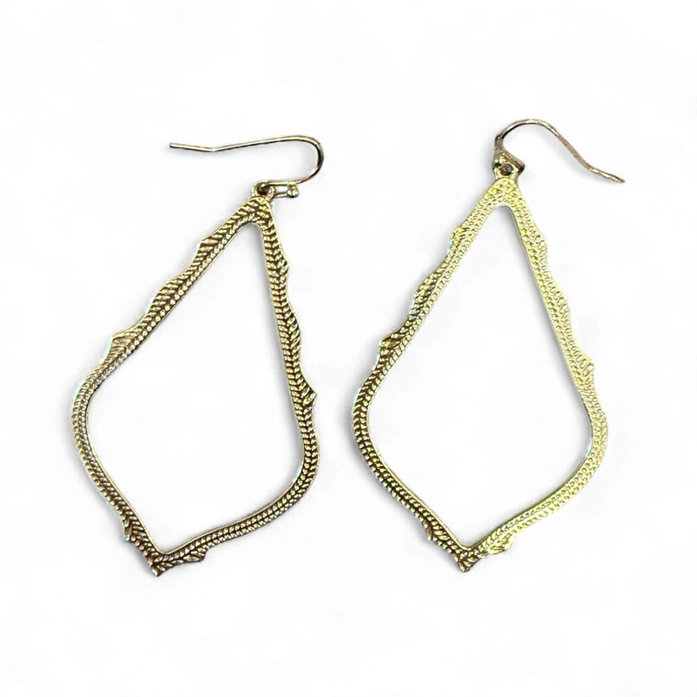 Kendra Scott Sophia Drop Gold Statement Earrings